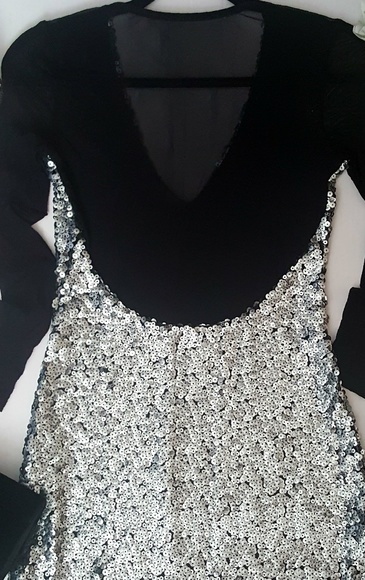 Nasty Gal♥️ SIZZLING/SPARKLING Sequin Sheer Dress - Picture 3 of 7